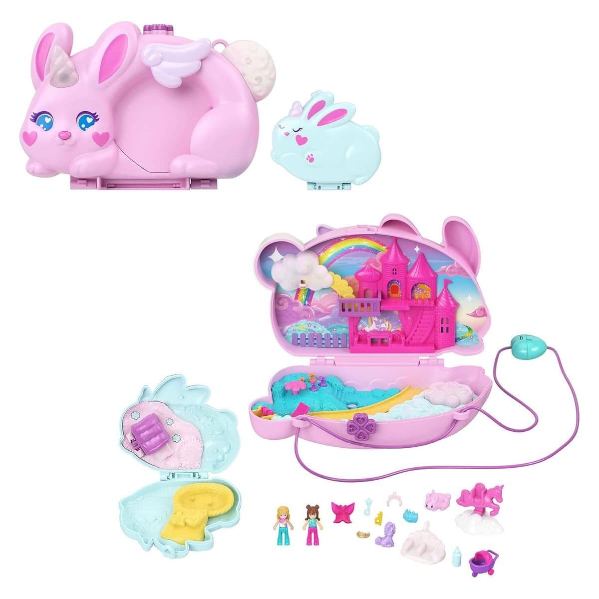 Mattel Polly Pocket 2-in-1 Häschenschatulle Mini Spielset mit Trageriemen - Bild 2