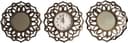MYFLAIR 3tlg. Wanddekoset Spiegel Gold Antik Optik Landhaus Bild 2