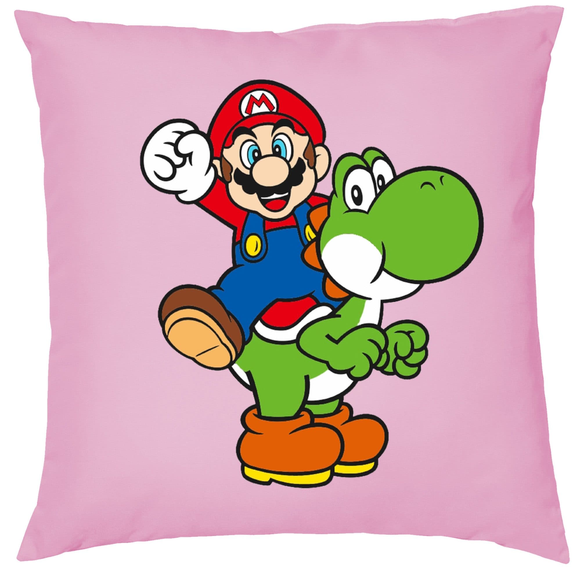 Blondie & Brownie Dekokissen Super Retro Mario Rosa - Bild 2