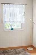 Raffrollo MY HOME Dimona Gr. 2 Weiß/Blau 60x140cm Voile Bild 2