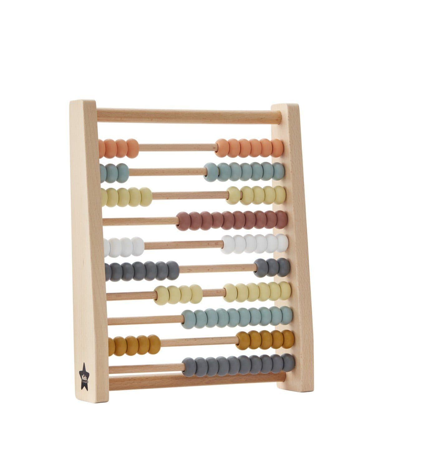 Kids Concept Lernspielzeug Rechenrahmen Abakus Beige