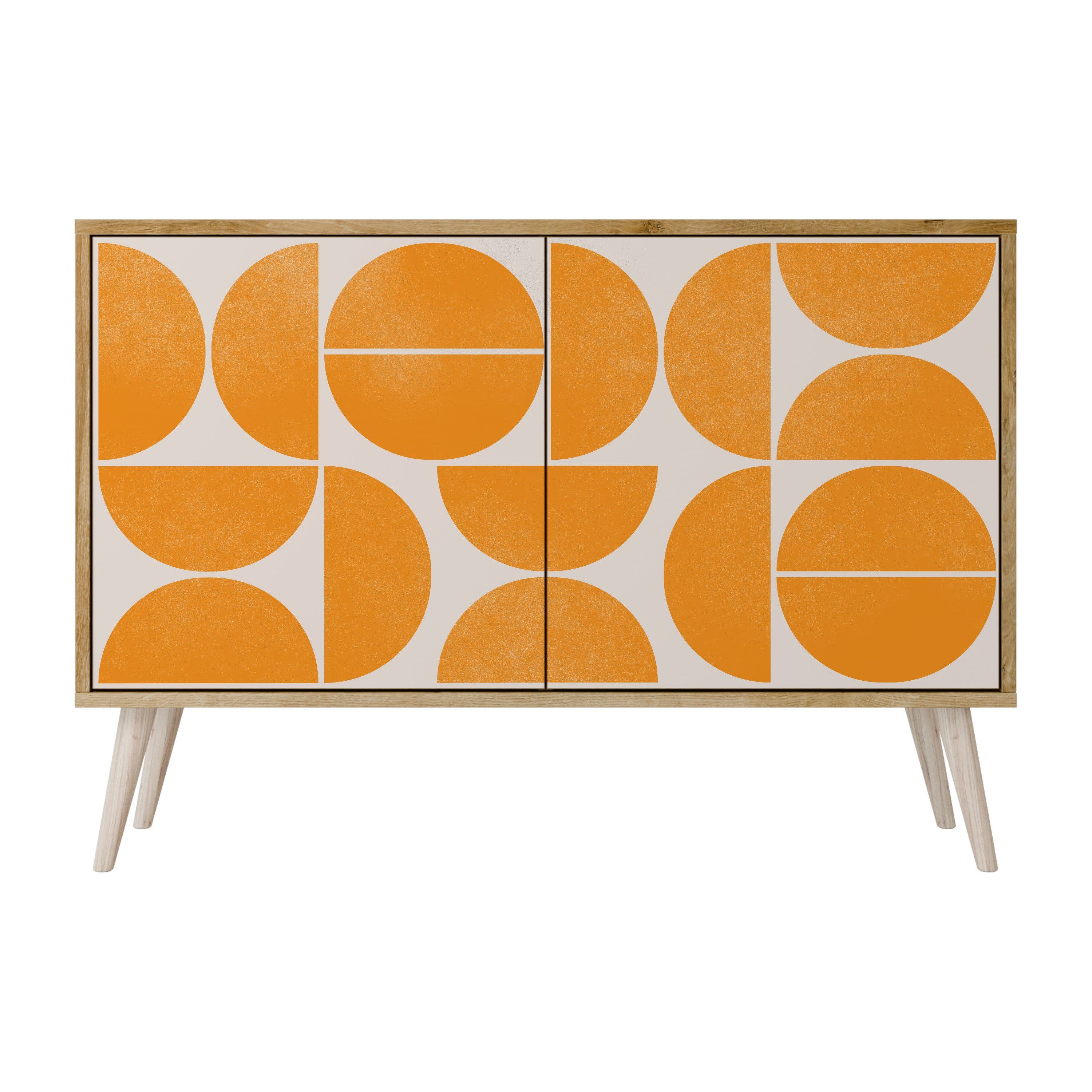 SPACEREBELS Kommode Sideboard mit 2 oder 3 Türen Eiche-Riva - Bild 2
