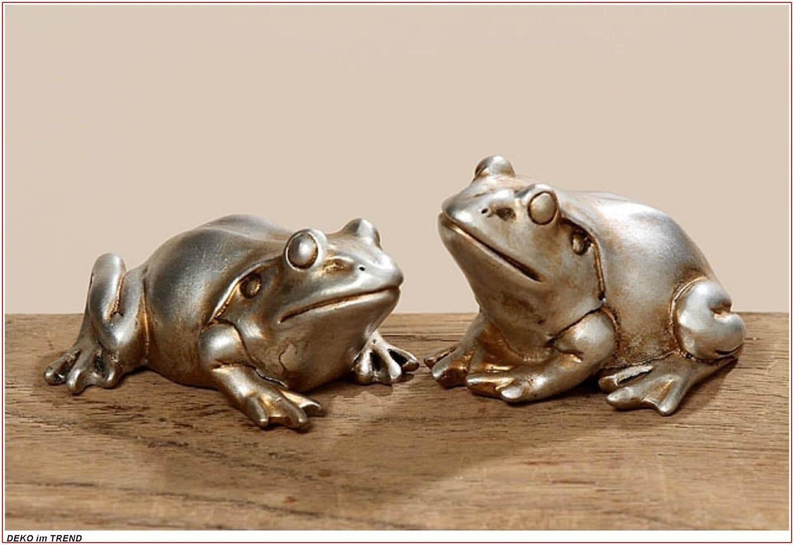 BOLTZE GRUPPE GmbH Froschset 2er Kunstharz Silber