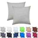 NatureMark Kissenbezüge 2er Pack Silbergrau Jersey Bild 2