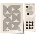 JUSTGOODMOOD Poster Premium Bauhaus Ausstellung Minimalistisch Bild 2