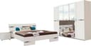Wimex Schlafzimmer-Set Anna 4-tlg. Weiß mit Chrom Bild 2