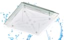 TRANGO LED Deckenleuchte 3-Stufen dimmbar IP44 Chrom/Weiß Bild 2