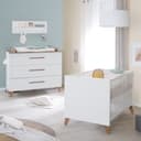 roba® Babymöbel-Set Ole 2-teilig Weiß Modern mit Massivholz Bild 2