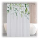 relaxdays Duschvorhang Blätter Motiv Wasserabweisend Polyester Bild 2