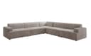Luxusbetten24 Designer Sofa Monza Wohnlandschaft L XXL Samt Grau Bild 2