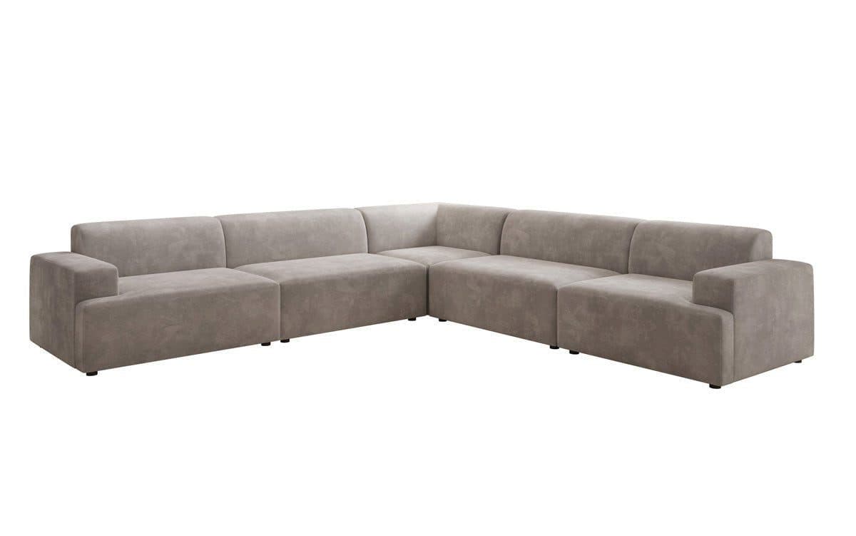 Luxusbetten24 Designer Sofa Monza Wohnlandschaft L XXL Samt Grau - Bild 2