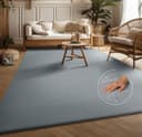 MY HOME Teppich Ciney Grau Kurzflor Skandi Design Bild 2