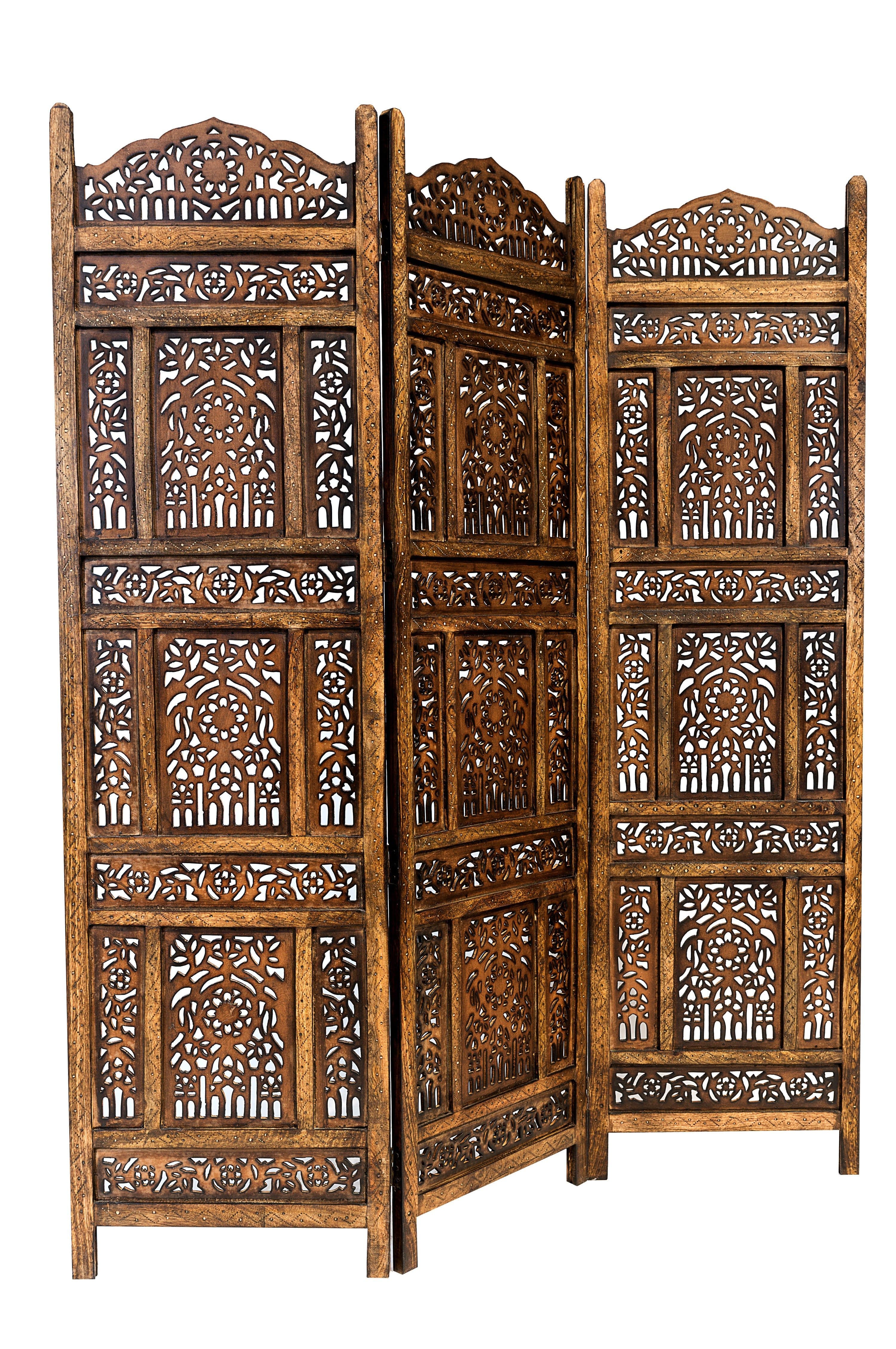 Marrakesch Orient & Mediterran Interior Paravent Holz 180x150cm