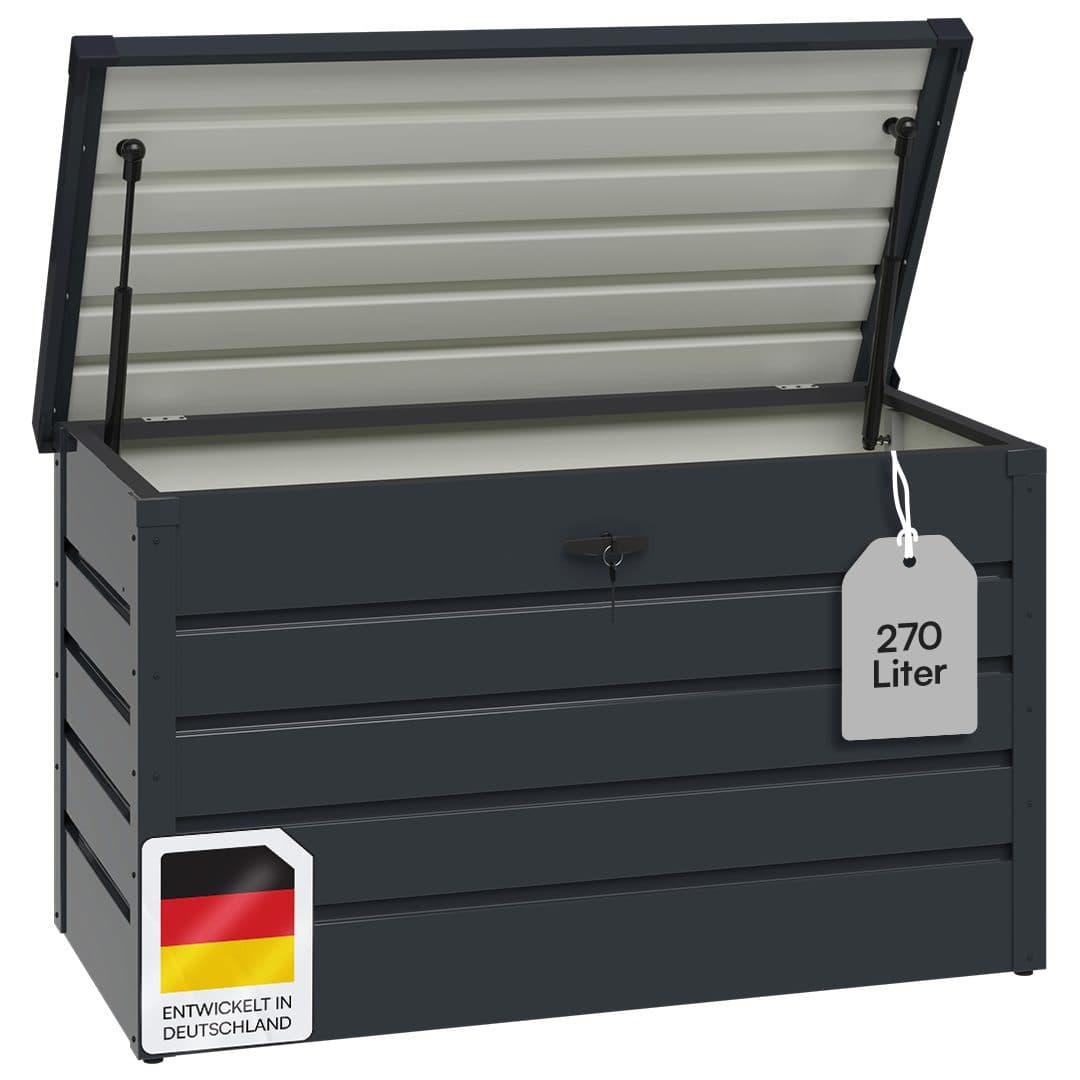 STEELSØN Auflagenbox Dorado Metall Anthrazit 270L