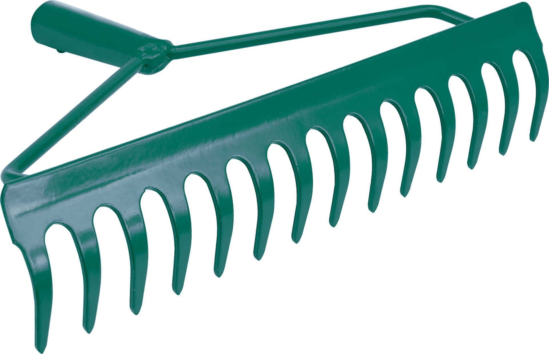 TRIZERATOP Bügelrechen 36 cm 14 Zinken Grün