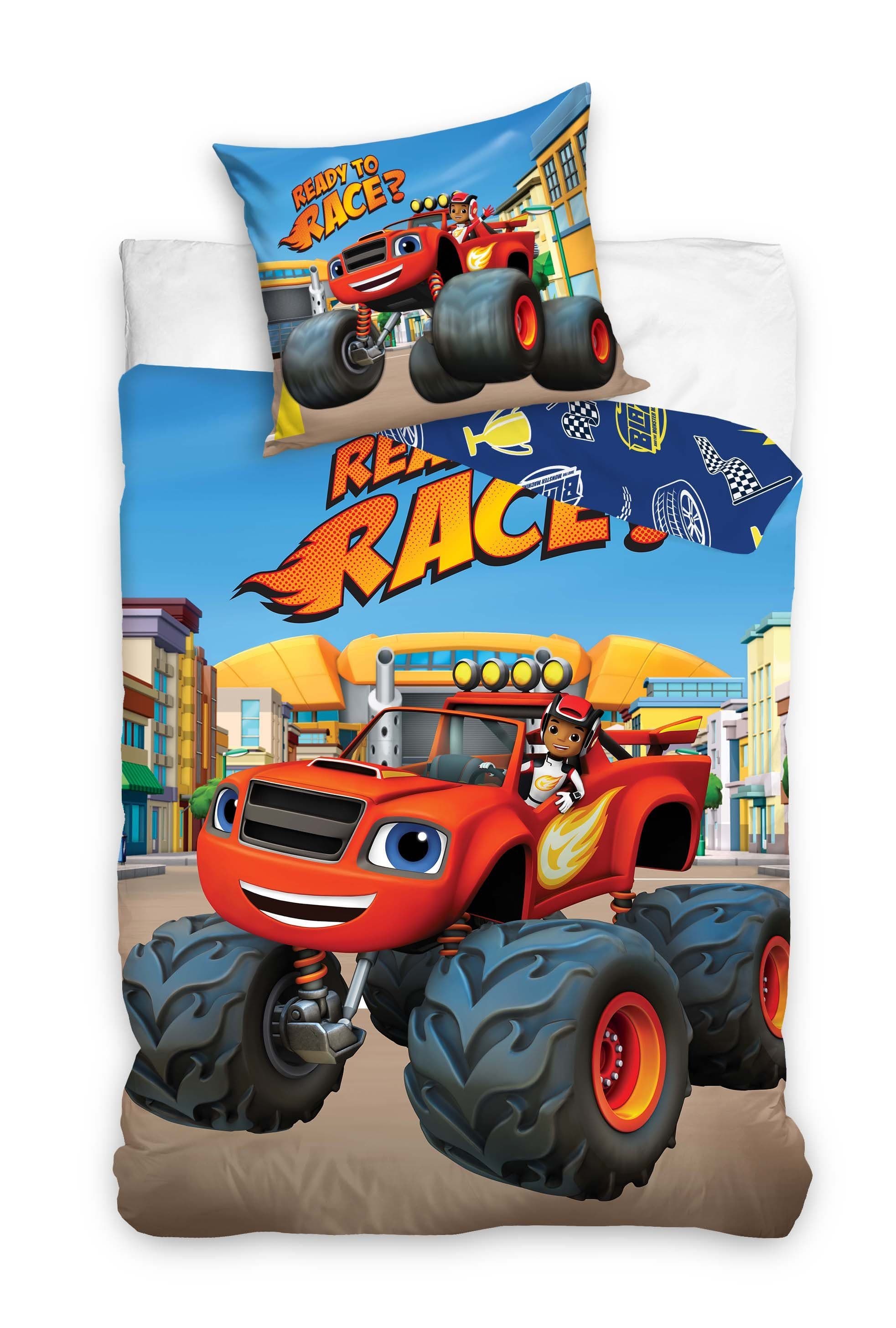 Nickelodeon Kinderbettwäsche Blaze and the Monster Machines 140 x 200 cm
