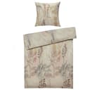 casa NOVA Bettwäsche CAROL Satin Beige Braun Gelb Floral Bild 2