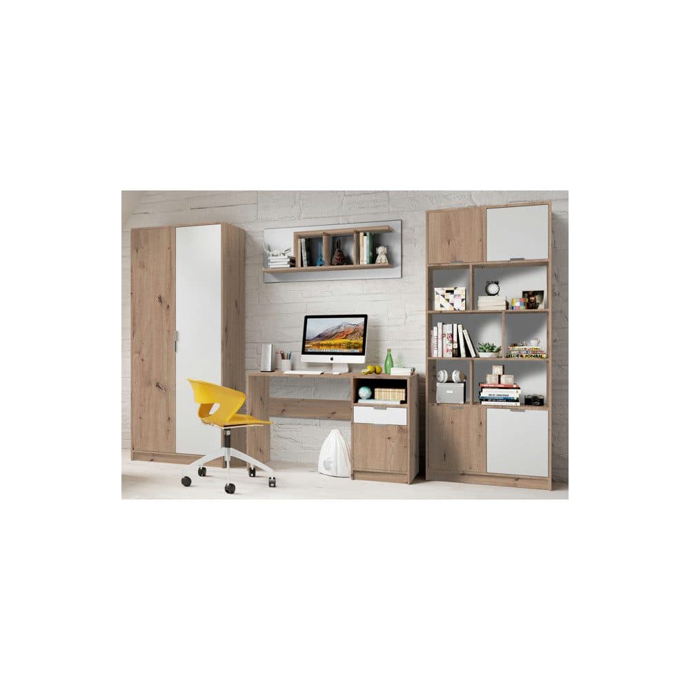 möbel-direkt.de Jugendzimmer-Set Karla Artisan Eiche Weiß