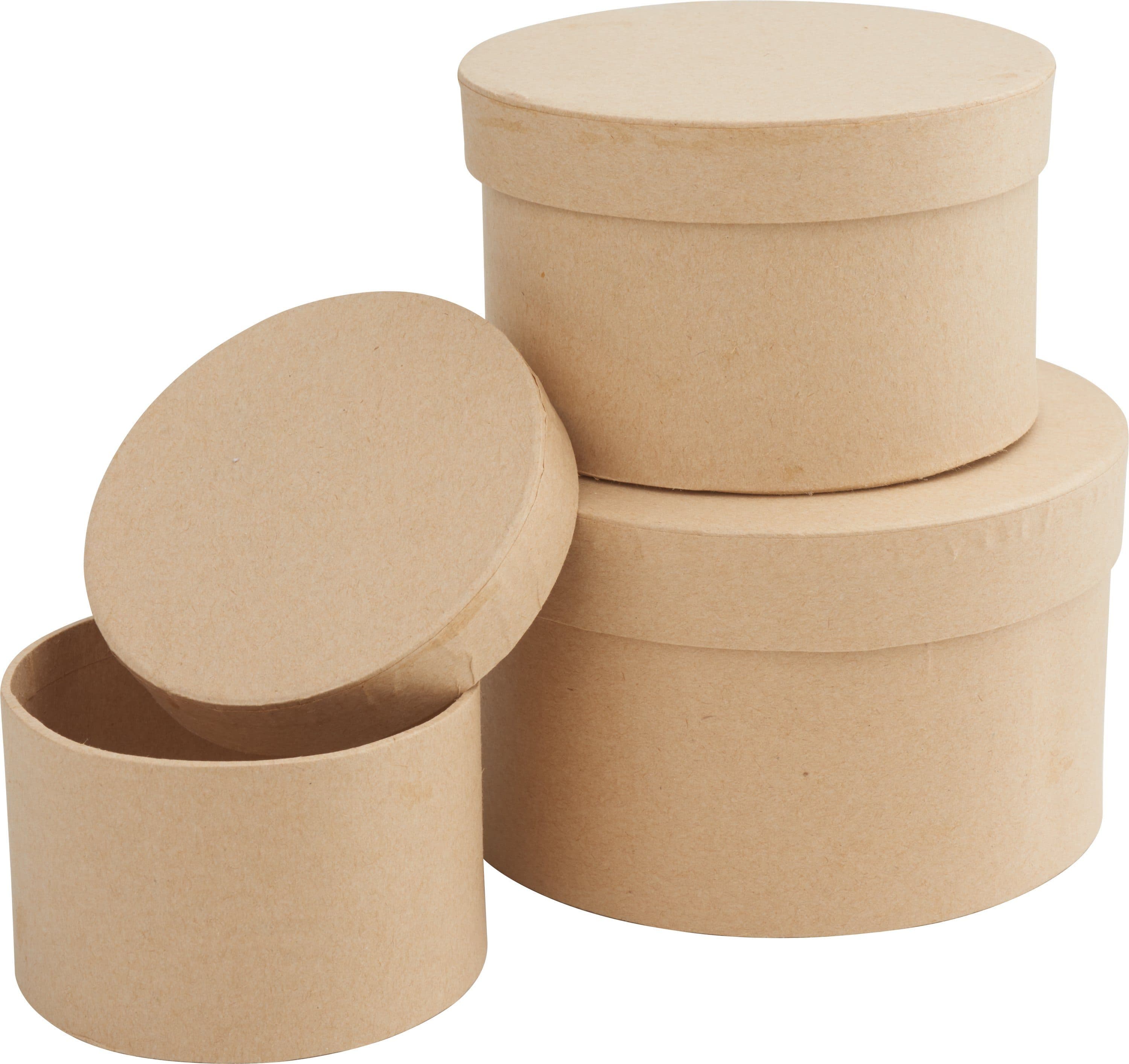 VBS Aufbewahrungsdose 3er-Set Rund Karton