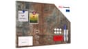 ALLboards Metallische Magnettafel Rostfarbe Magnetisch & Effaçbar Bild 2