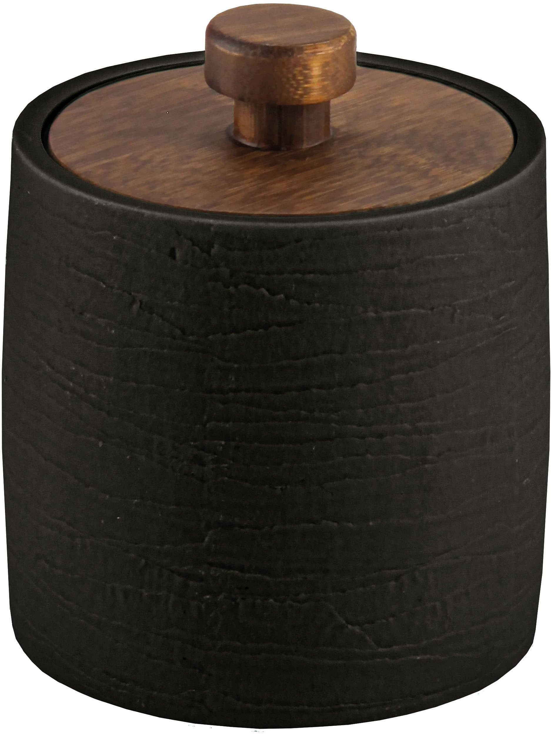 Aufbewahrungsdose Kleine Wolke Harper Schwarz Bambus Polyresin