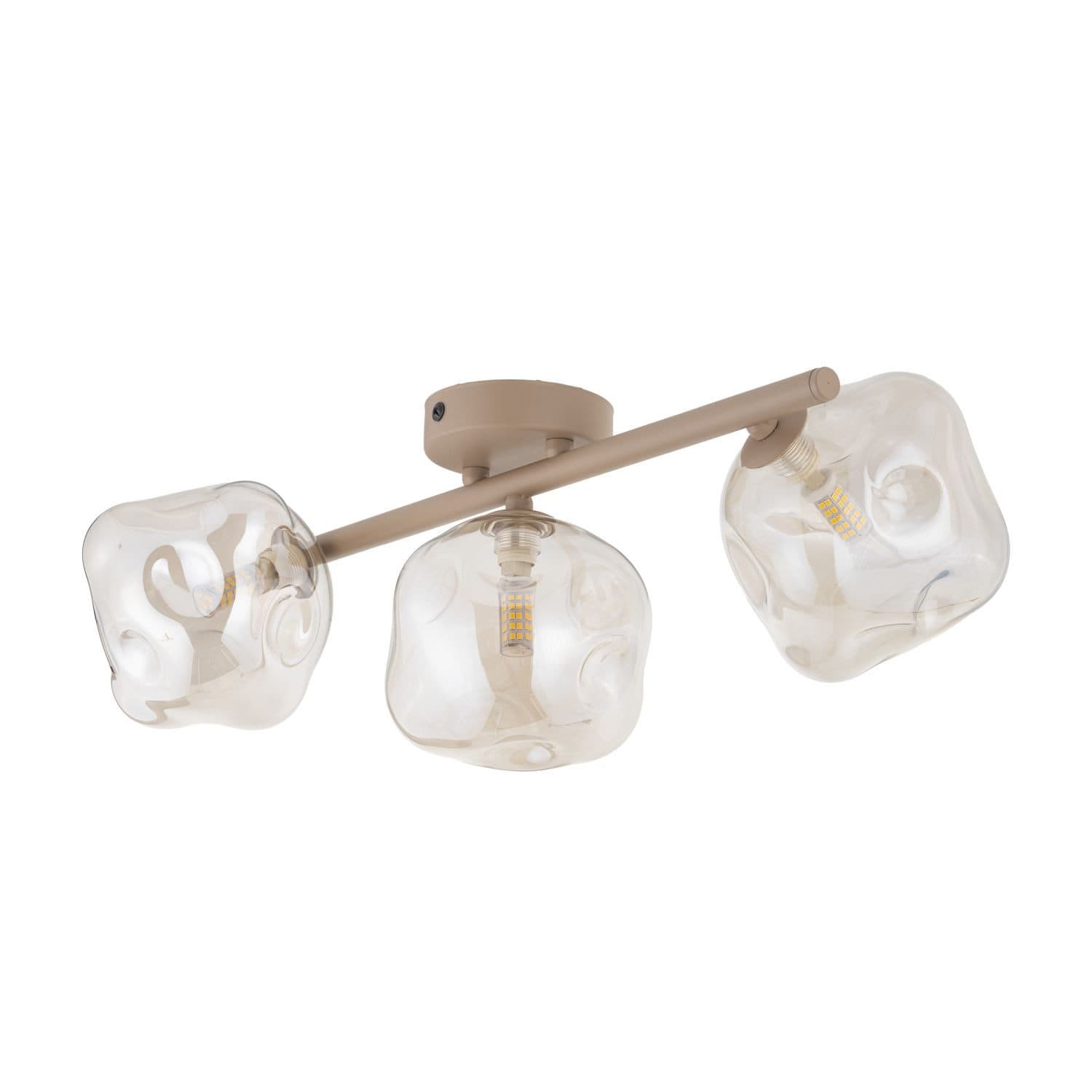 Licht-Erlebnisse Deckenstrahler UMERA, Beige Cognac, 3-flammig - Bild 2
