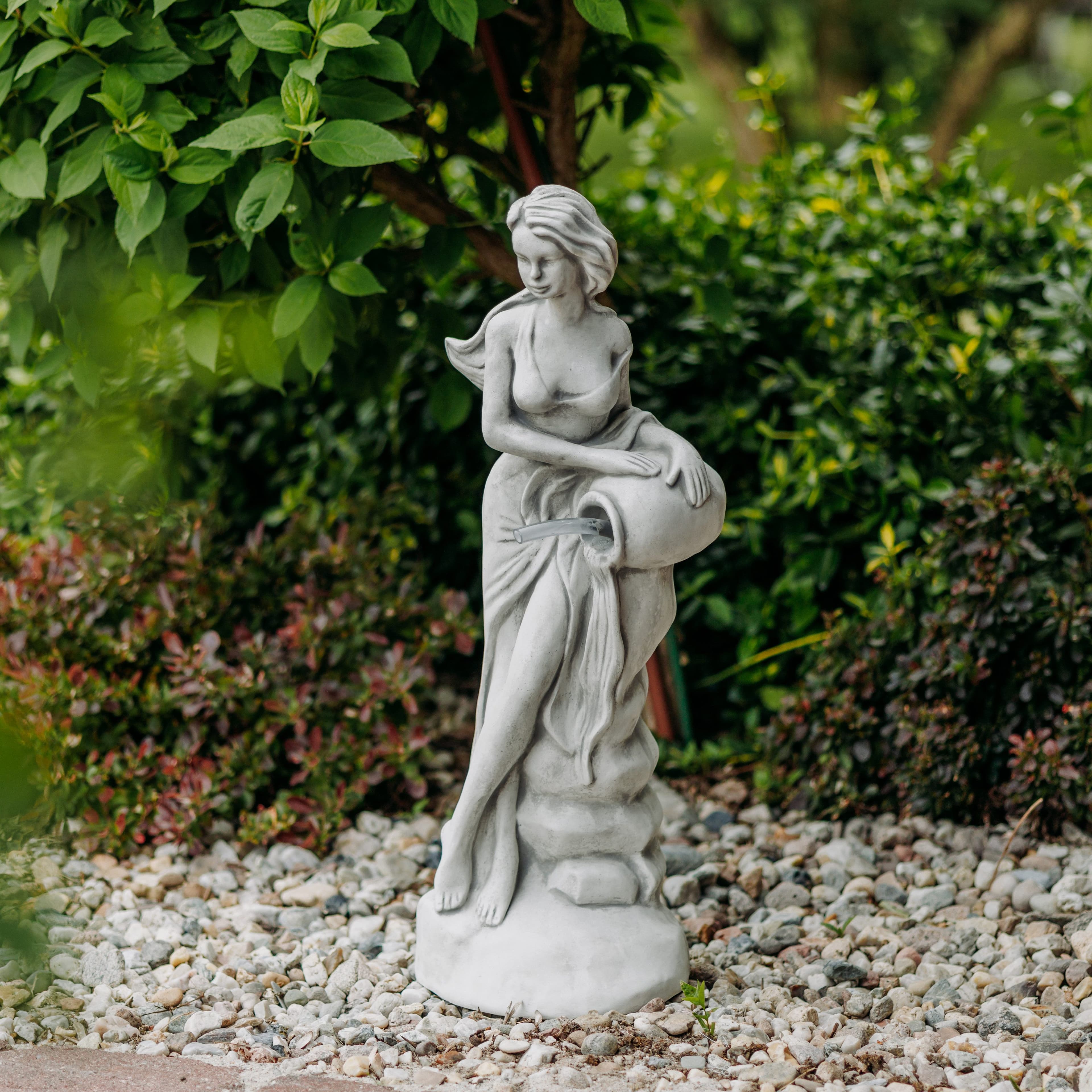 gartendekoparadies.de Gartenfigur Statue Venus optional mit Wasserlauf, Steinfigur, 69 cm, 19 kg, Frostsicher - Bild 2