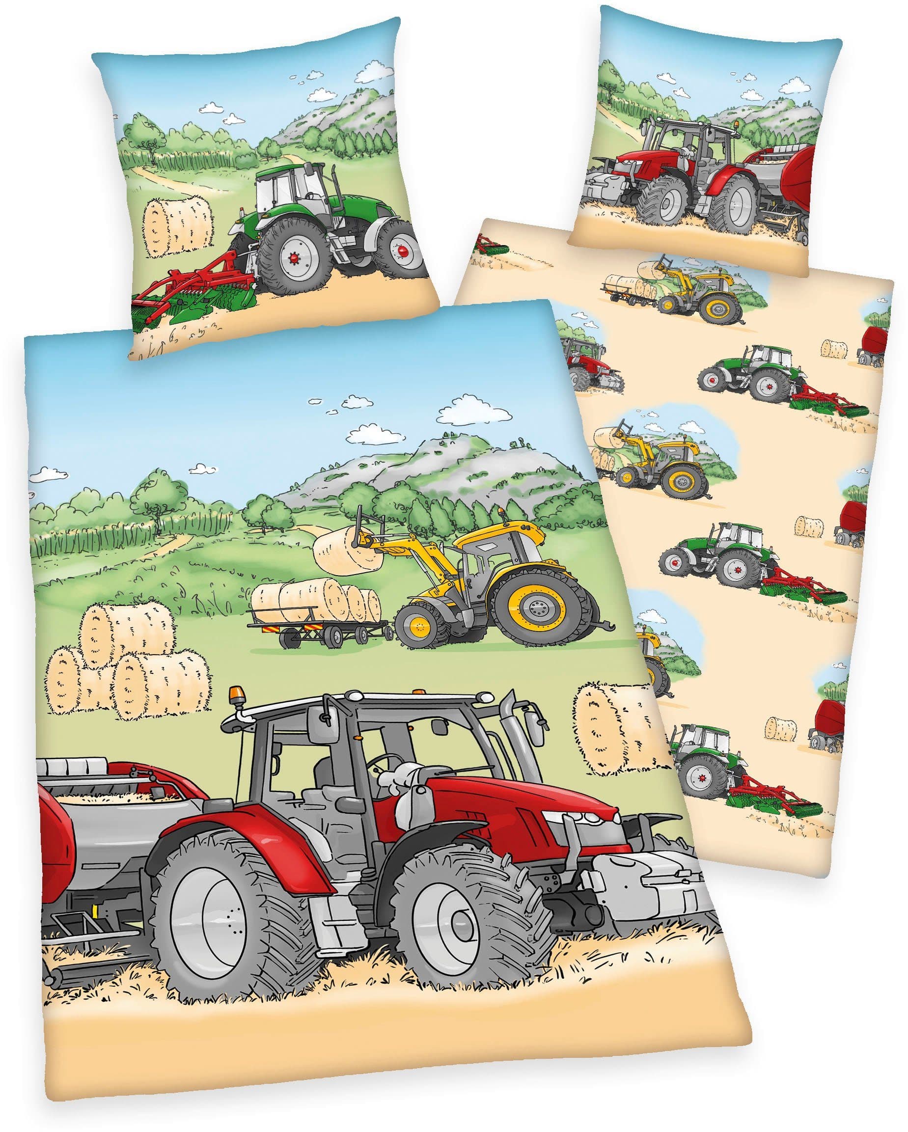 Herding's Young Collection Kinderbettwäsche Traktor Bunt - Bild 2