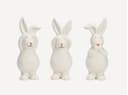 Seyila Home Hasen Figuren Set 3-teilig Porzellan Bild 2