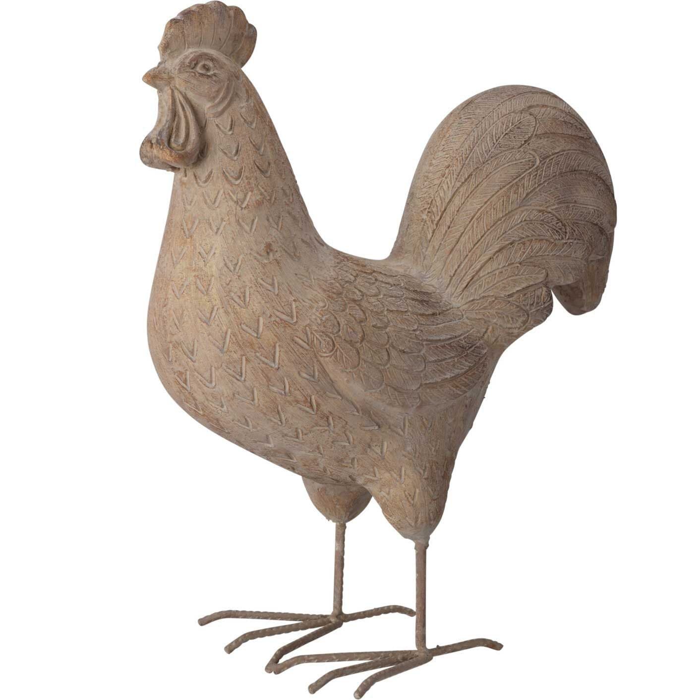 Progarden Gartenfigur Henne Grau Zement Deko