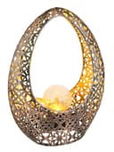 GLOBO LIGHTING Solarleuchte Metall Bronze 1x LED Warmweiß Bild 2