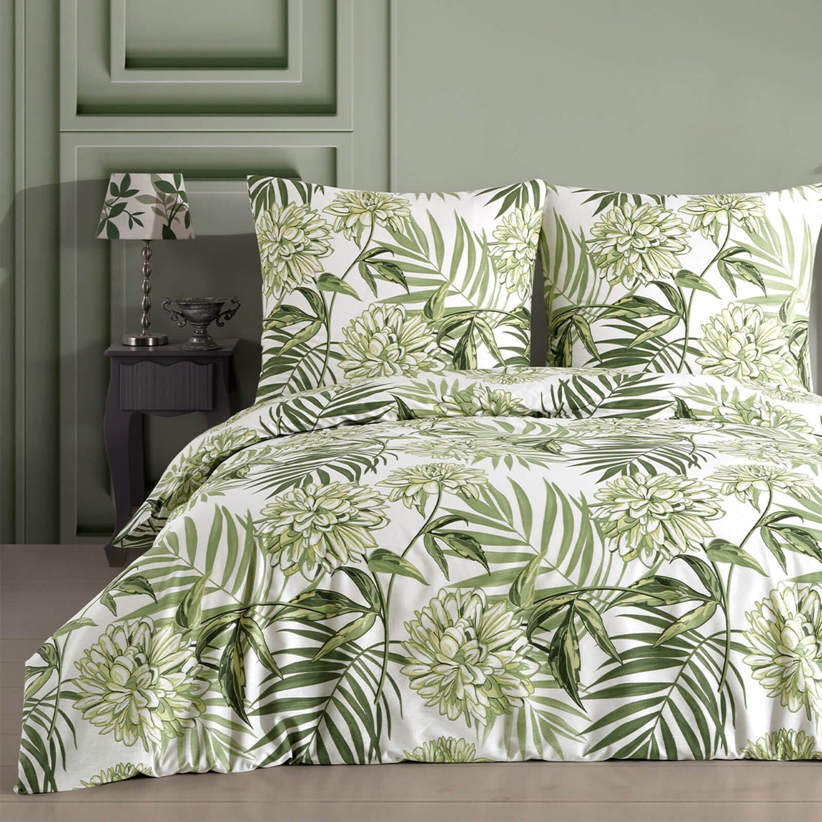 Buymax Bettwäsche Amazing Green 3-teilig 200x220 cm Baumwolle - Bild 2