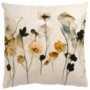 Bilderdepot24 Kissenhülle Beige Blumen Canvas Bild 2