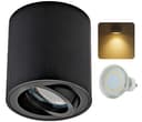 Sweet LED Deckenspot GU10 5W Schwarz Gebürstet Schwenkbar Bild 2