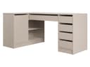 MIRJAN24 Schreibtisch Ada Eckschreibtisch Sandbeige mit Stauraum Bild 2
