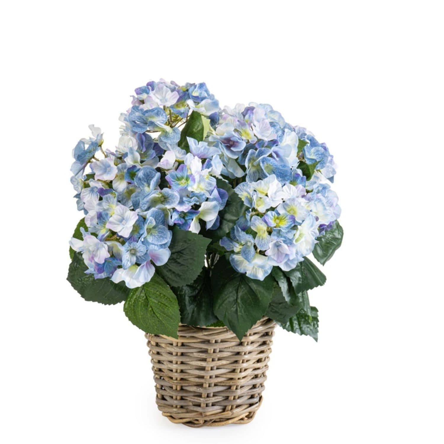 Künstliche Zimmerpflanze Hortensie Emerald Blau