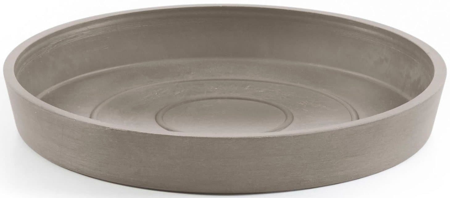 ECOPOTS Untersetzer ROUND SAUCER Taupe Recycling-Kunststoff - Bild 2