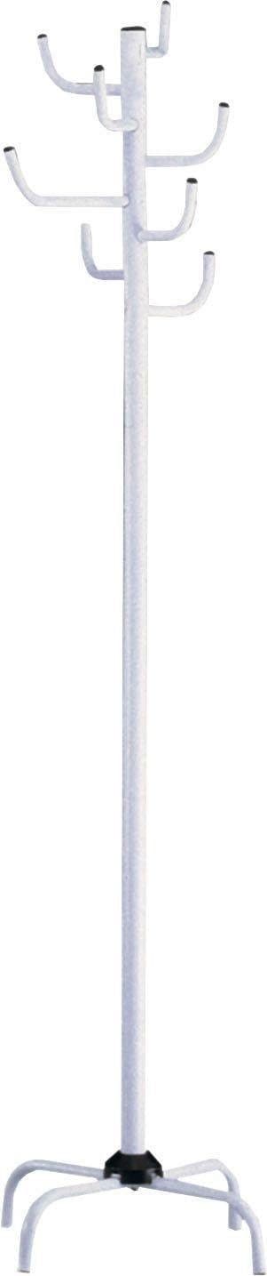 HAKU Garderobenständer Weiß 8 Haken Stahl Metall - Bild 2