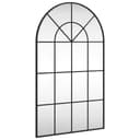 vidaXL Wandspiegel Schwarz 60x100 cm Eisen Bild 2