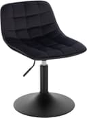 Woltu Barhocker Schwarz Samt 360° Drehbar Höhenverstellbar Bild 2