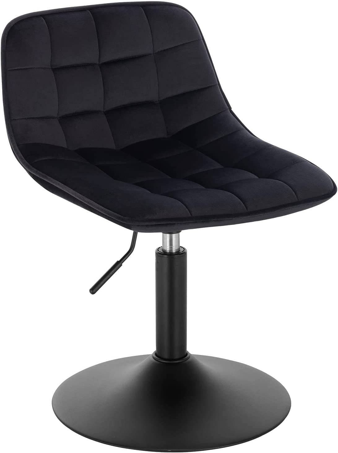 Woltu Barhocker Schwarz Samt 360° Drehbar Höhenverstellbar - Bild 2