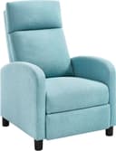 Woltu Relaxsessel Lesesessel Loungesessel Kunstleder Blau Bild 2