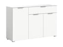 xonox.home Kommode Weiß Softclose Modern Glasabsetzung Bild 2