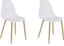 OTTO HOME Miller Schalenstuhl Weiß Metall 2er-Set Bild 2