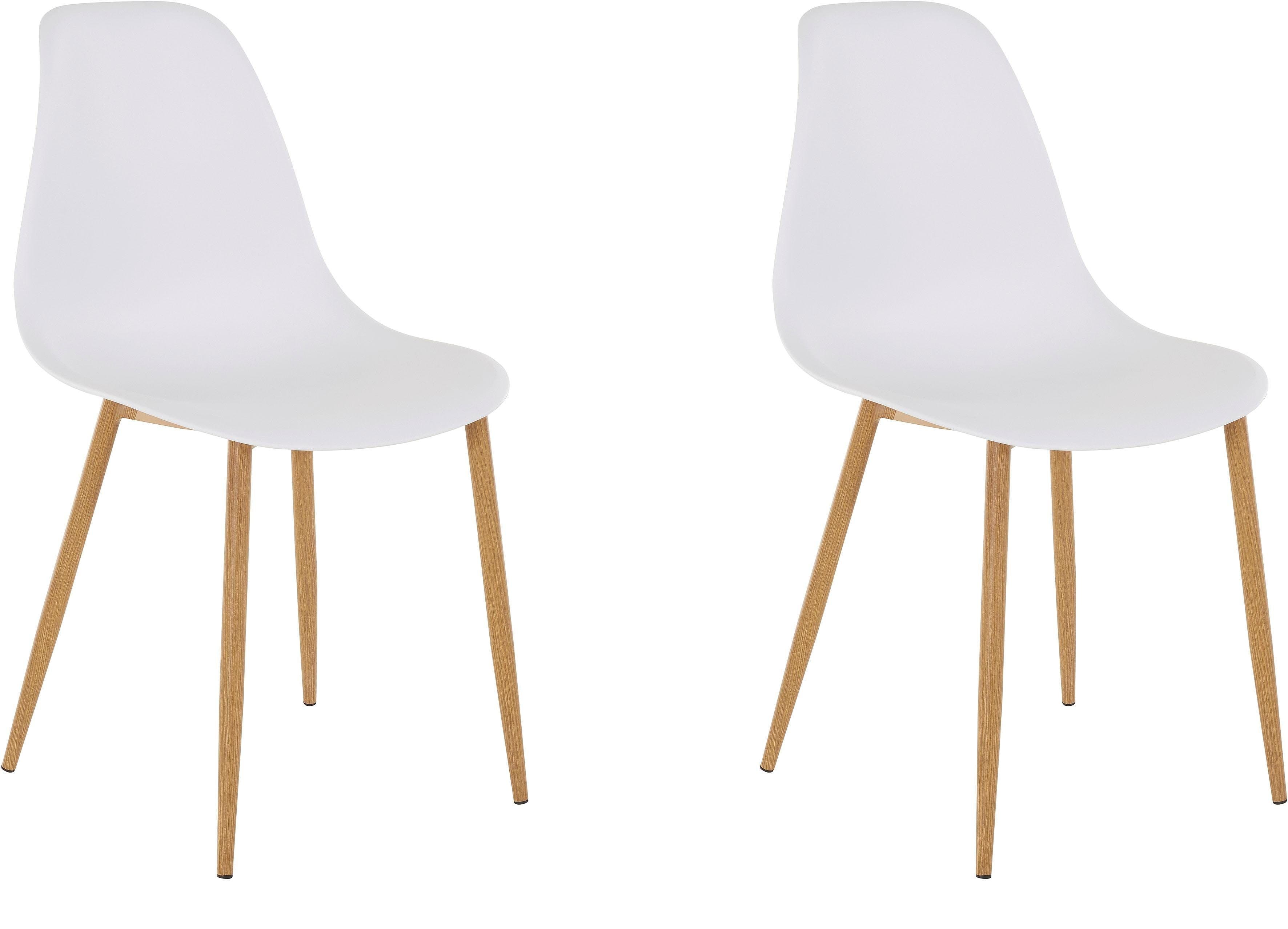 OTTO HOME Miller Schalenstuhl Weiß Metall 2er-Set - Bild 2