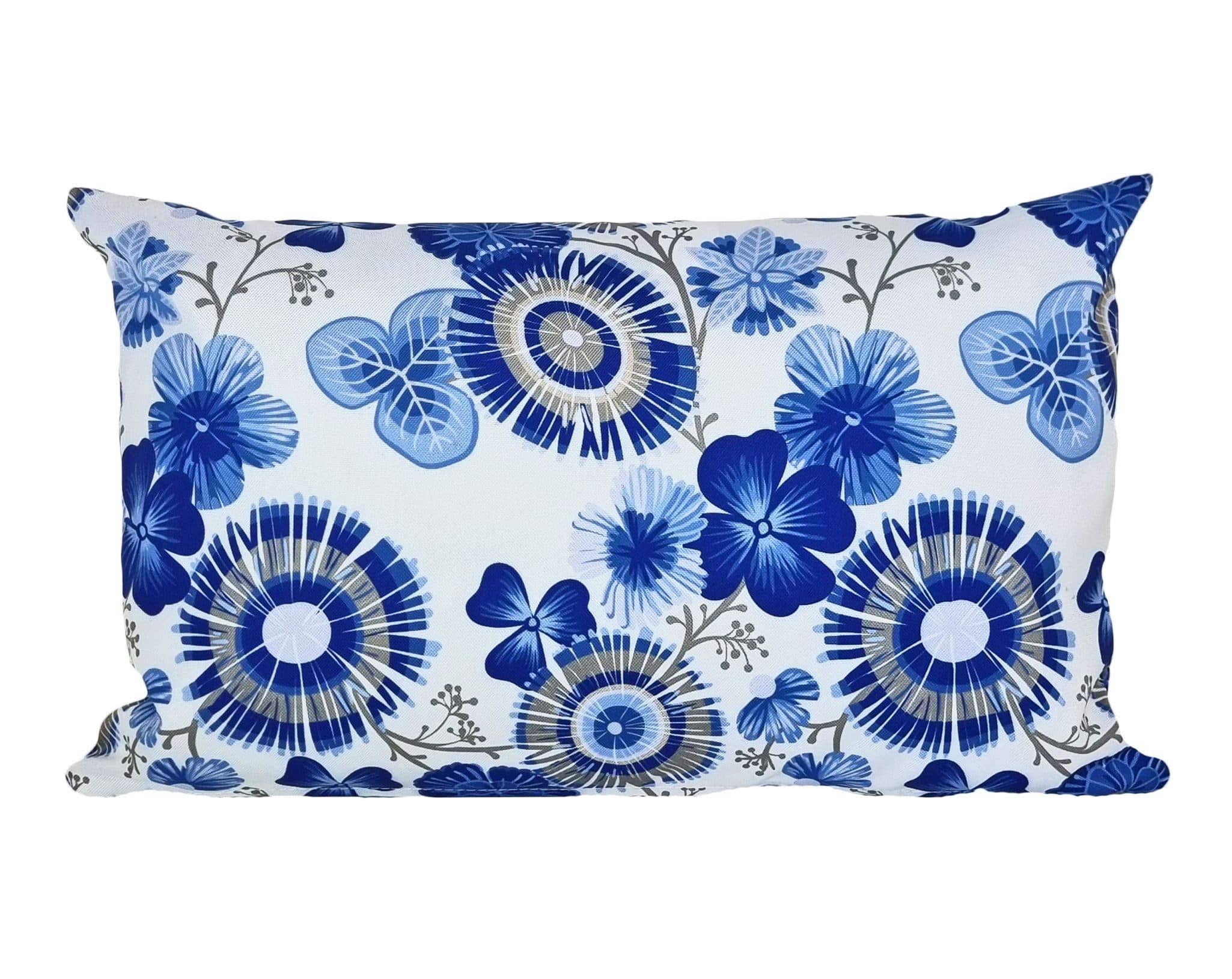 JACK Dekokissen 30x50cm Outdoor Kissen Blau Wasserabweisend - Bild 2