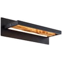 BRILLIANT LED Wandleuchte Chaumont Schwarz Holz Bild 2