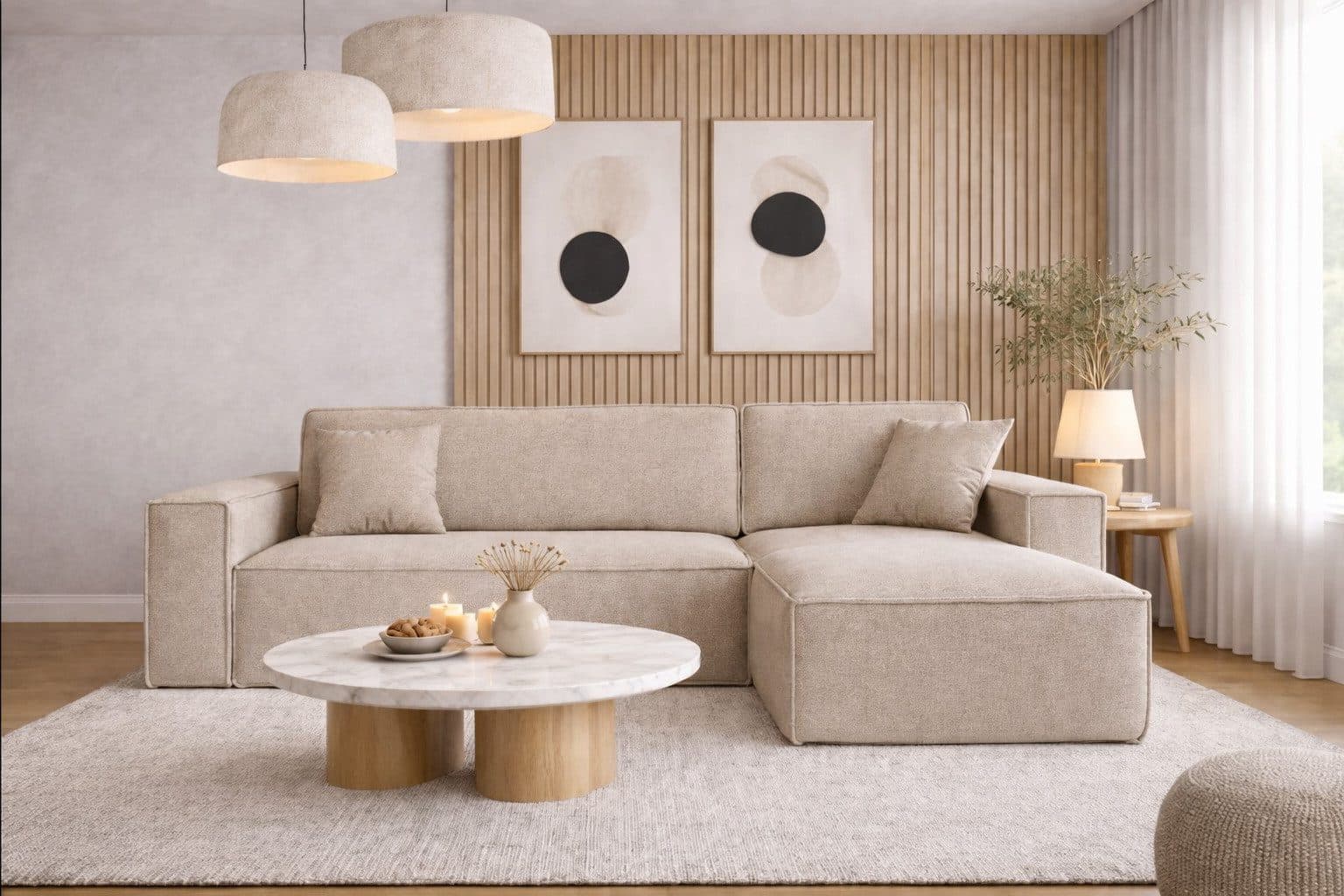 Kaiser Ecksofa L-Form mit Schlaffunktion und Bettkasten, Stoff Verita - Bild 2