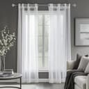 Deconovo Voile Gardinen Wohnzimmer Transparent Bild 2