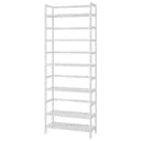 Homfa Standregal Badregal mit 6 verstellbaren Ablagen Natur/Weiß Bild 2